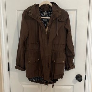 Market & Spruce Dark Green Coat